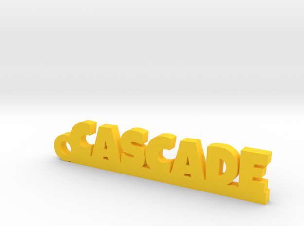 CASCADE_keychain_Lucky in Yellow Processed Versatile Plastic