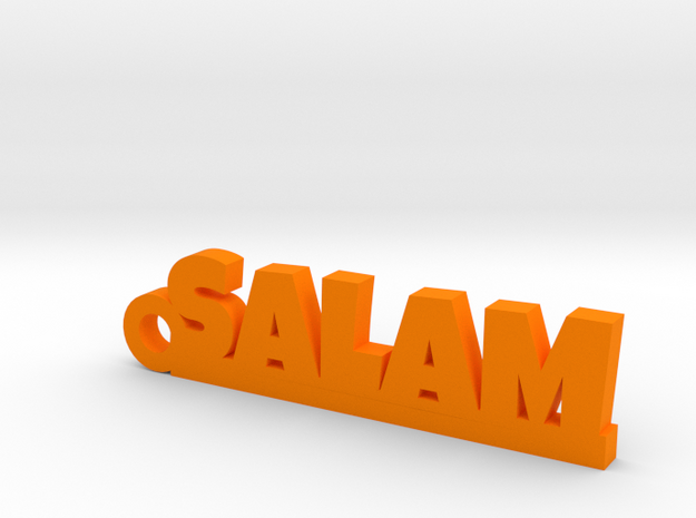 SALAM_keychain_Lucky in Orange Processed Versatile Plastic