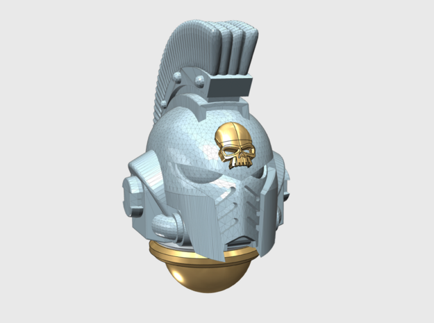 10x Skull icon - Crested G:10 Prime Helmets in Tan Fine Detail Plastic