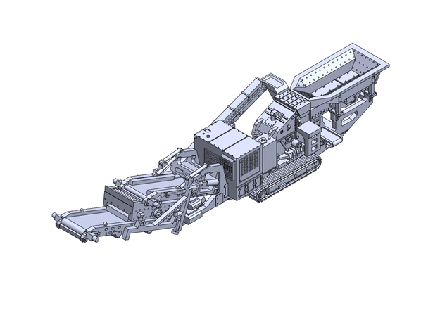 FT4250 impactor conveyor screen KPI JCI Astec in Tan Fine Detail Plastic: 1:400