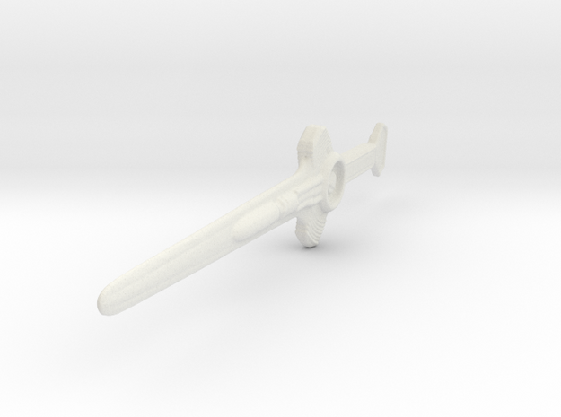 Turbo Sword LC in White Natural Versatile Plastic
