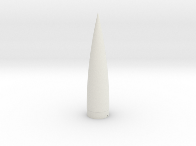 Black Brant VIII Ogive Cone for BT-70 in White Natural Versatile Plastic