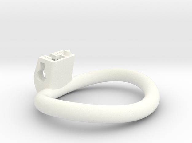 Cherry Keeper Ring - 57x46mm Wide Oval -8° ~51.6mm in White Processed Versatile Plastic