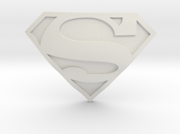 Superman Symbol | CCBS Range in White Natural Versatile Plastic