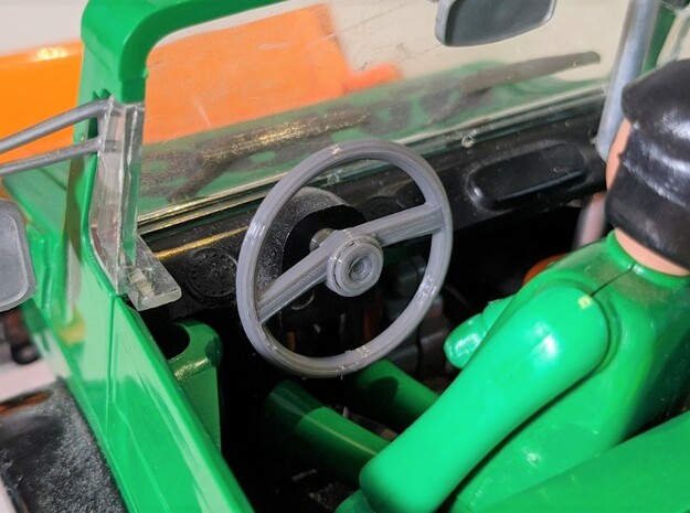 Steering Wheel in Black Natural Versatile Plastic