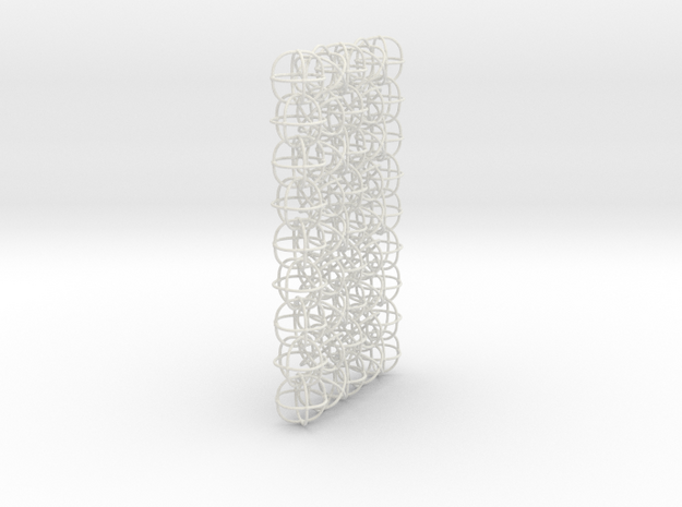 A 3D mesh & 2D chain in White Natural Versatile Plastic