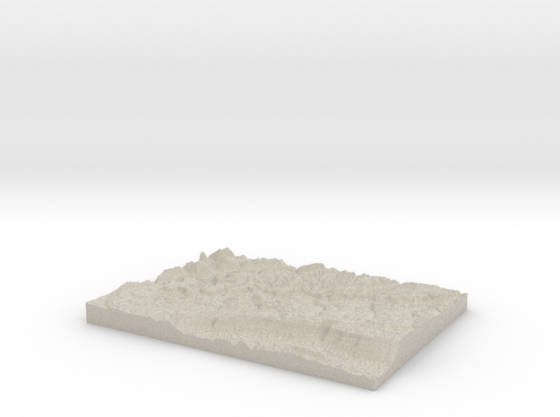 Model of Inland Lake in Natural Sandstone