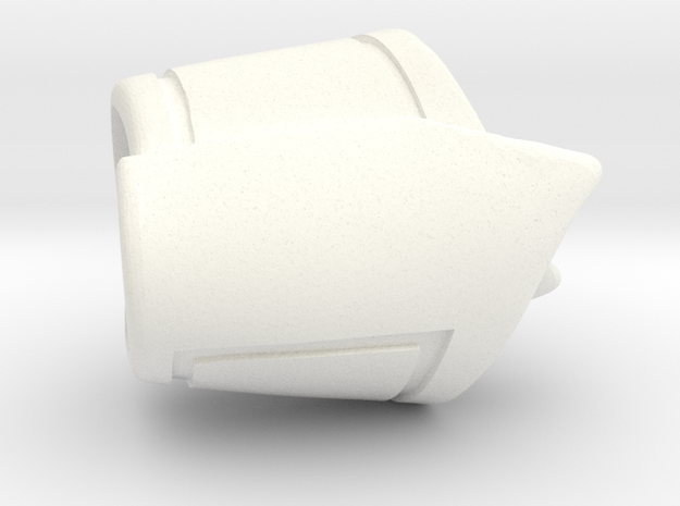 Negator Bracers Classics in White Processed Versatile Plastic