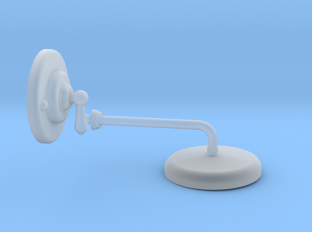 Shower Head and Valve: Basic in Tan Fine Detail Plastic
