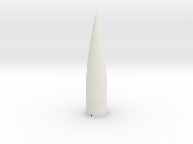 Little John Nose Cone for BT-60 in White Natural Versatile Plastic
