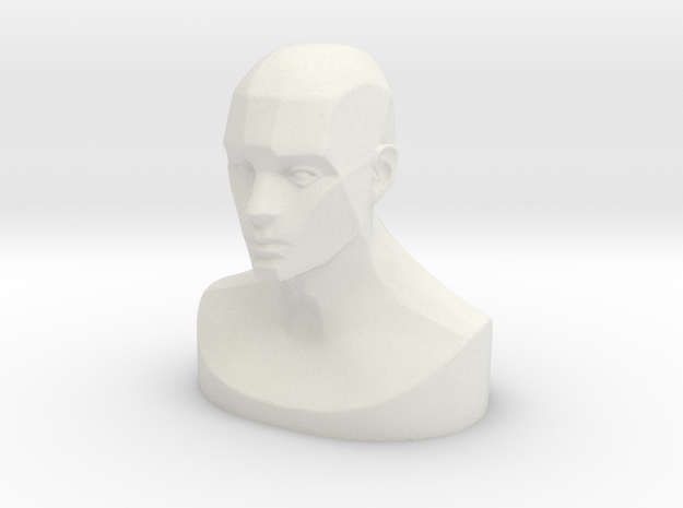 "Mr. McHar" Head Reference in White Natural Versatile Plastic