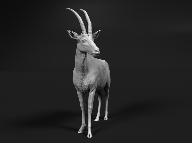Sable Antelope 1:72 Standing Female 2 in Tan Fine Detail Plastic