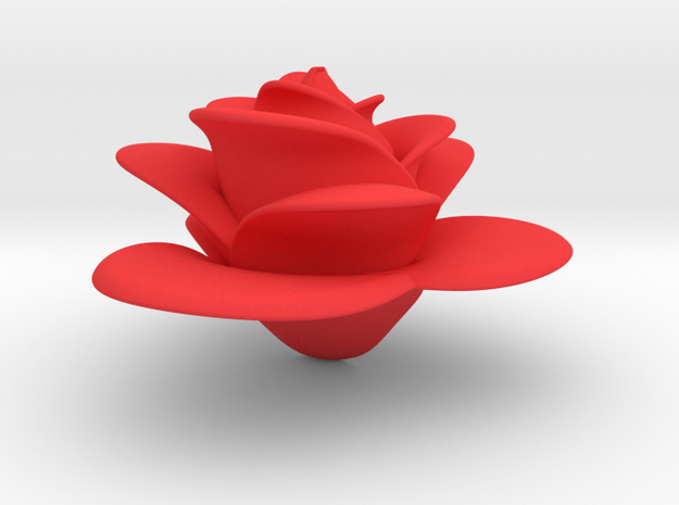 Rose in Red Processed Versatile Plastic