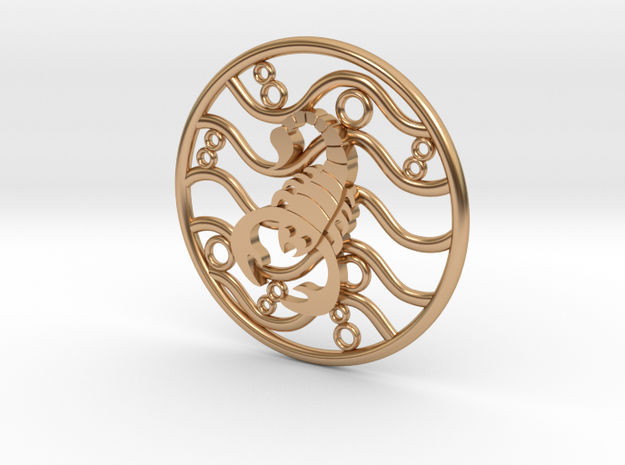 Zodiac- Water Signs - Scorpio  in Polished Bronze