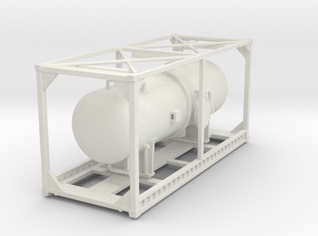 Container Tank 2  in White Natural Versatile Plastic: 1:75