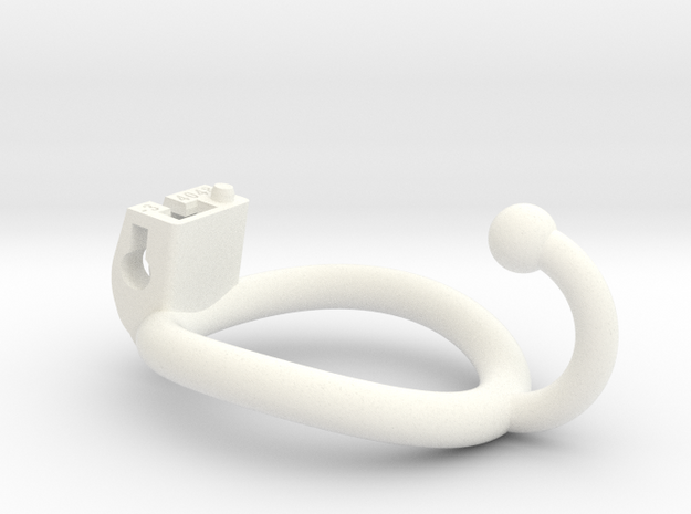 Cherry Keeper Ring - 40x48mm -3° ~44.1mm Ball Hook in White Processed Versatile Plastic