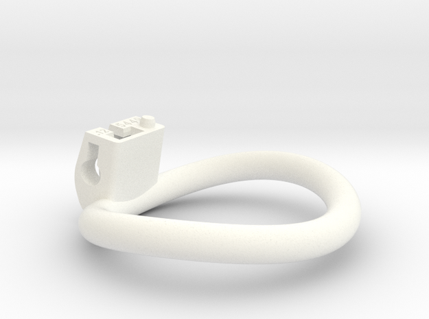 Cherry Keeper Ring -54x49mm Wide Oval -12° ~51.5mm in White Processed Versatile Plastic