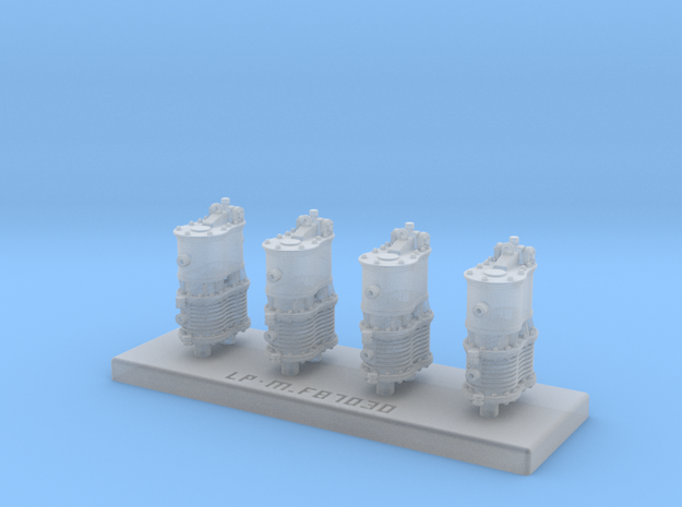 Grappe de 4 compresseurs Westinghouse Bi-Compound in Smooth Fine Detail Plastic