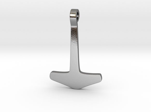 Hammer pendant from Holt in Polished Silver