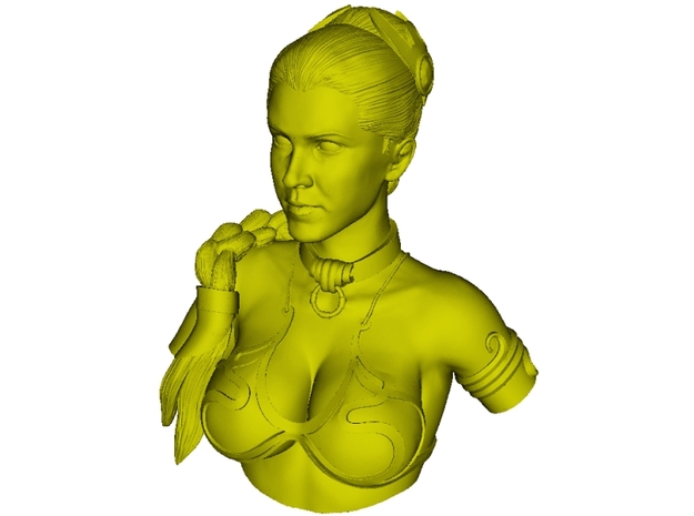 1/9 scale princess Leia Organa bust in Tan Fine Detail Plastic