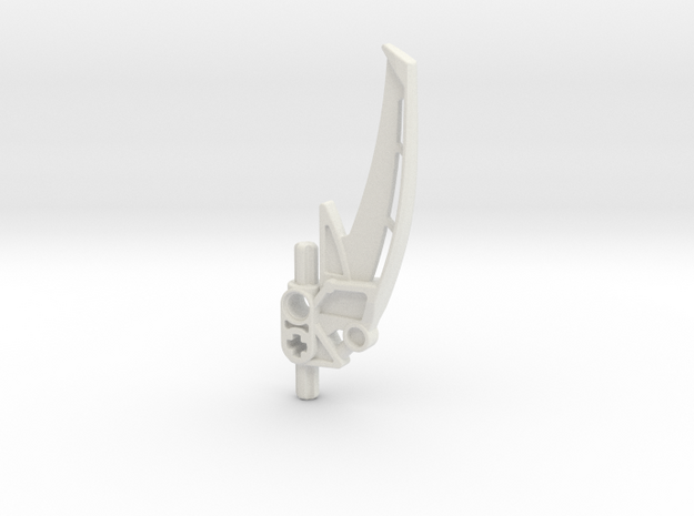 SID_W46_B Customized Scarab Shileld FOR Bionicle in White Natural Versatile Plastic