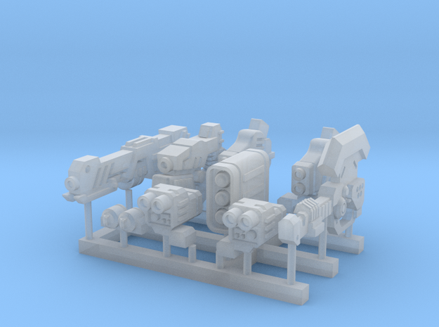 Animestyle mech weapon set2 in Smooth Fine Detail Plastic
