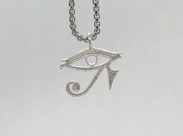 Eye of Horus  in Natural Silver