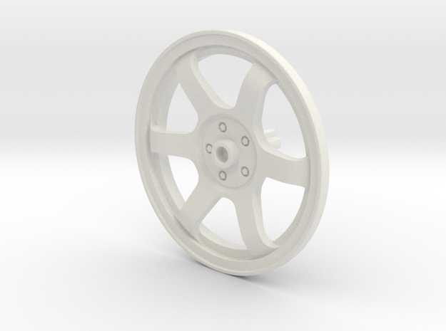 Wheel Cover 16_43.2mm_Axle in White Natural Versatile Plastic