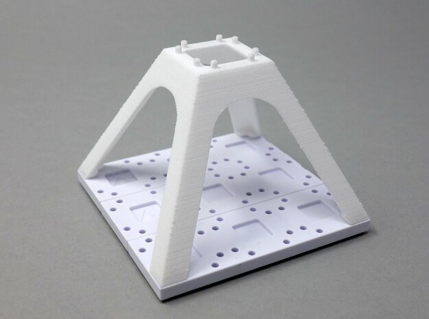 3D V Column Angle Full in White Natural Versatile Plastic