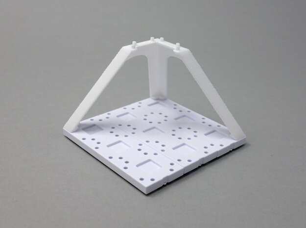 3D V Column Angle Corner in White Natural Versatile Plastic