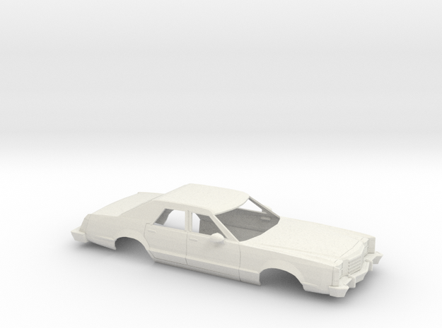 1/25 1977-79 Ford LTD II Sedan Shell in White Natural Versatile Plastic