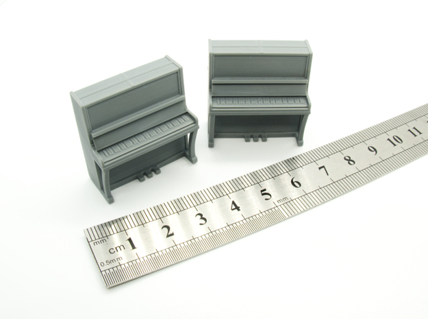 Piano 01. 1:56 Scale (28mm) in Tan Fine Detail Plastic