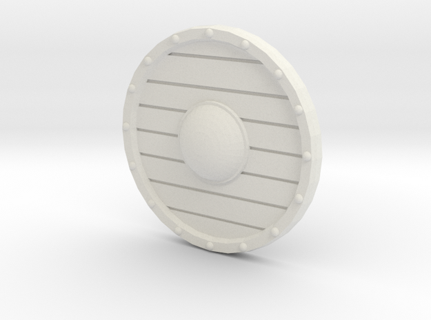 Goblin Basic Shield in White Natural Versatile Plastic