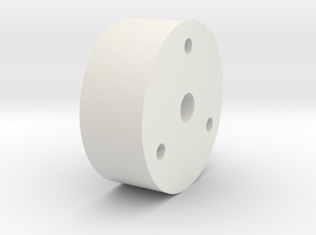 1 part spacer - Mount (Hoth) in White Natural Versatile Plastic
