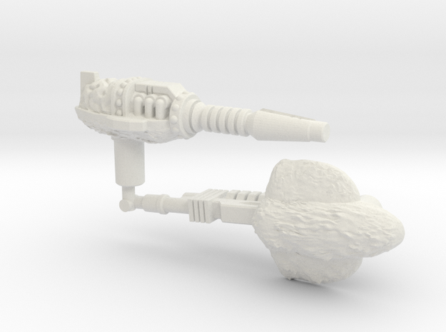 Cheetor Weapons (5mm) in White Natural Versatile Plastic: Large
