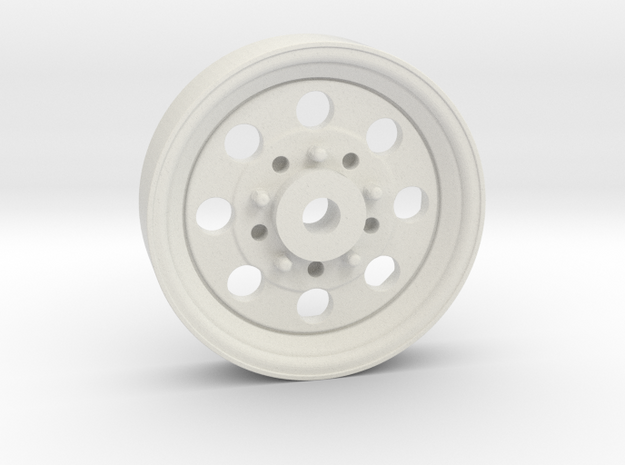 Front Drag Wheel for AMC Gremlin in White Natural Versatile Plastic