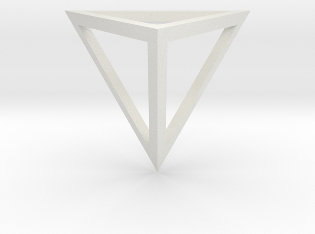 Tetrahedron open in White Natural Versatile Plastic