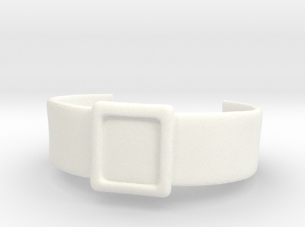 Space Pirate Belt in White Processed Versatile Plastic