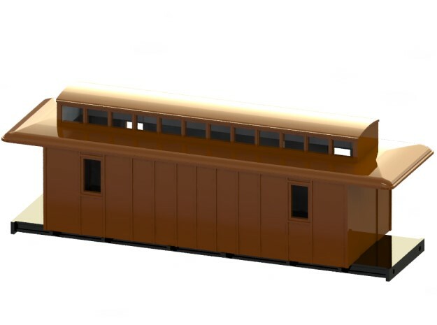 D3 - Swedish mail wagon in Tan Fine Detail Plastic