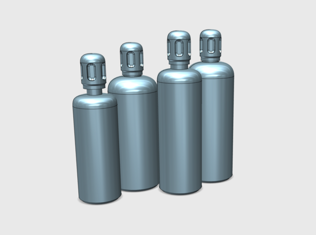 22x Looted Bitz: Gas Bottles in Tan Fine Detail Plastic