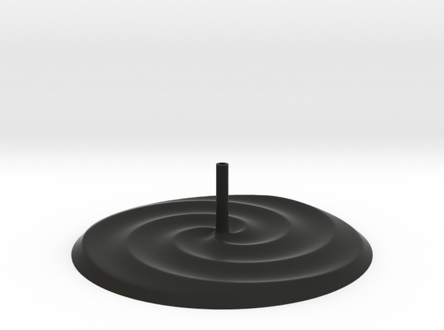 3 Spirals Incense Holder in Black Natural Versatile Plastic