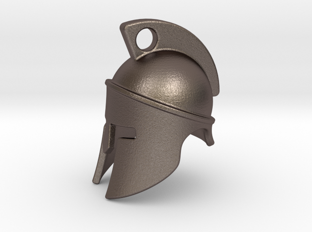 Spartan helmet 2009182250 in Polished Bronzed-Silver Steel