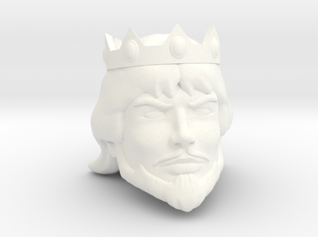 King Micah Head Classics/Origins in White Processed Versatile Plastic