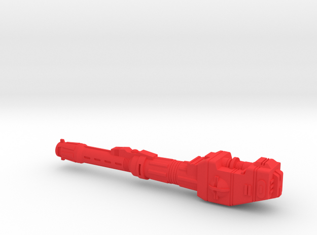 Starcom - Sky Roller - Rear Cannon on the left in Red Processed Versatile Plastic