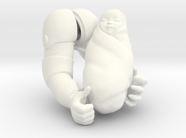 Horde Invader Hordak Arms + Baby Adora in White Processed Versatile Plastic