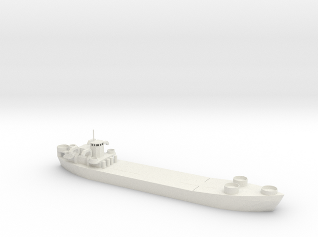 1/285 Scale LST Landing Ship Tank Water Line in White Natural Versatile Plastic