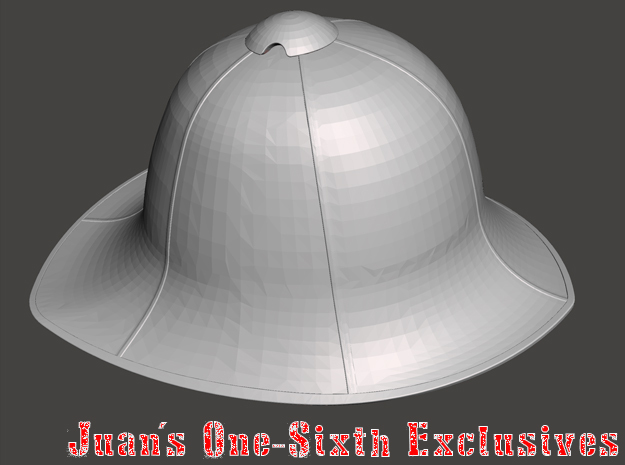British Wolseley Pattern Pith Helmet in Tan Fine Detail Plastic
