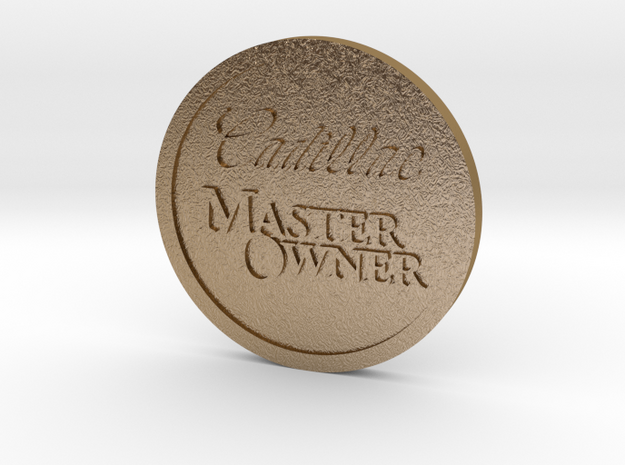 Cadillac Heritage of Ownership Master Owner Badge in Polished Gold Steel