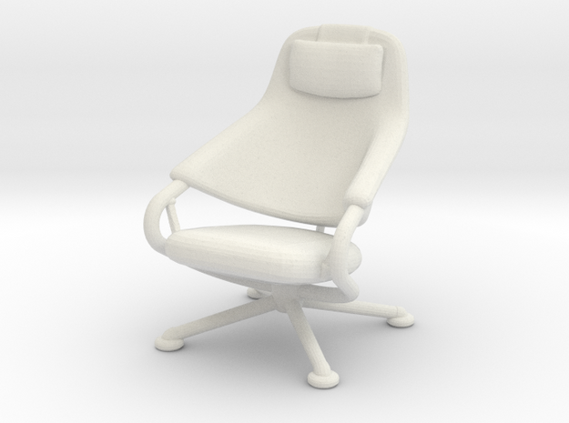 Miniature Citizen Highback - Konstantin Grcic in White Natural Versatile Plastic: 1:12