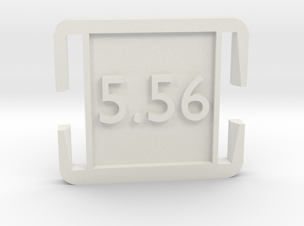 molle clip 5.56 in White Natural Versatile Plastic